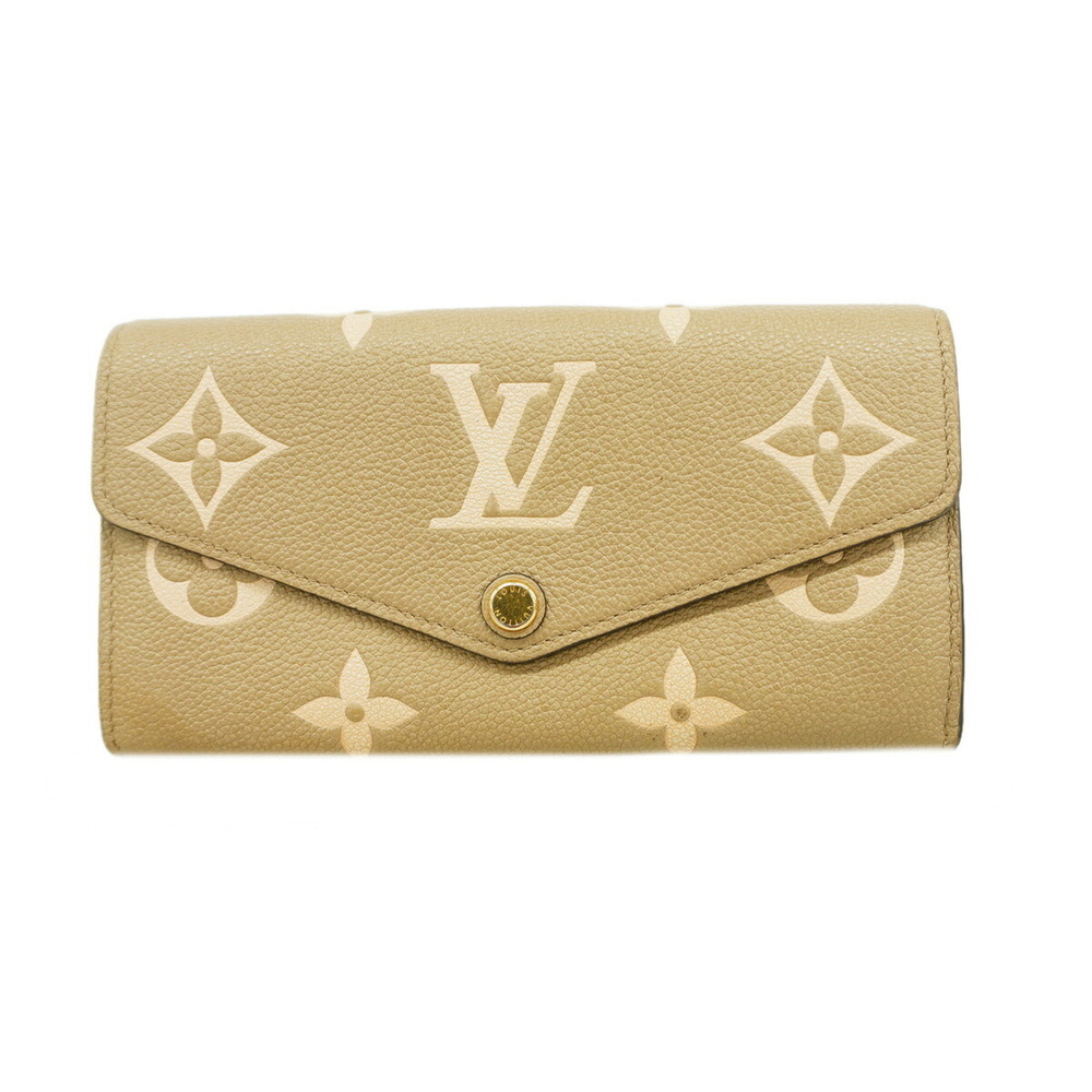 Louis Vuitton Long Wallet Monogram Empreinte Bicolor Portefeuille Sarah NM M8...